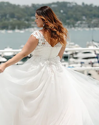 Derby Wedding Dress Pearl Bridal