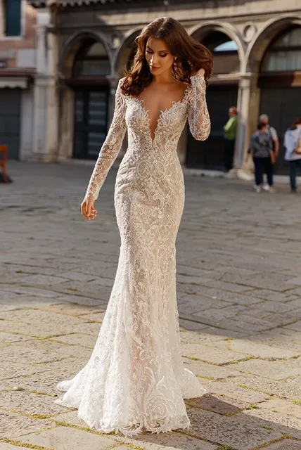 chinese dress ladies Eldana A-line Boat/Bateau Pearl Wedding dress main image 1